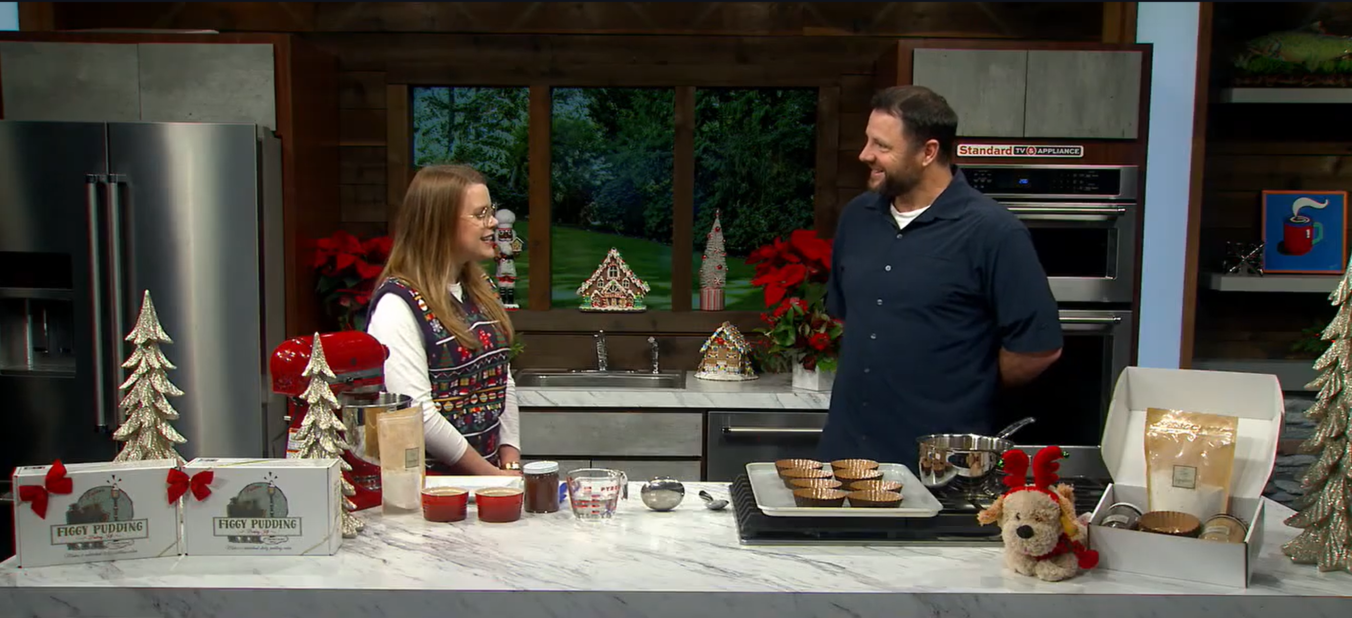 Load video: Making figgy pudding on KATU Afternoon Live. December 23, 2025.